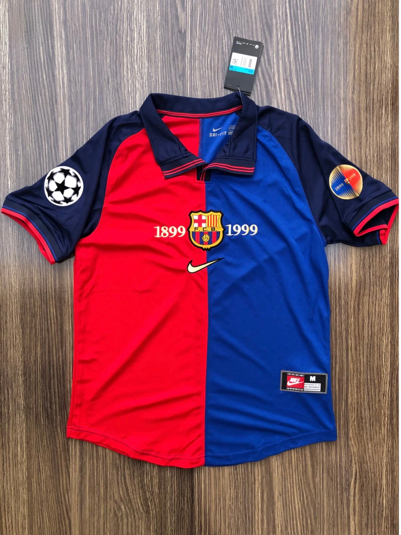 Barca 99/00 Home Jersey Half Sleeves